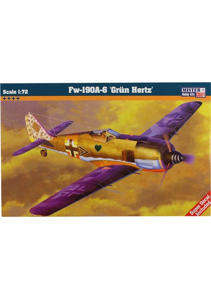 Craft 1/72 FW-190A-6 'Grün Hertz' Savaş Uçağı Maketi