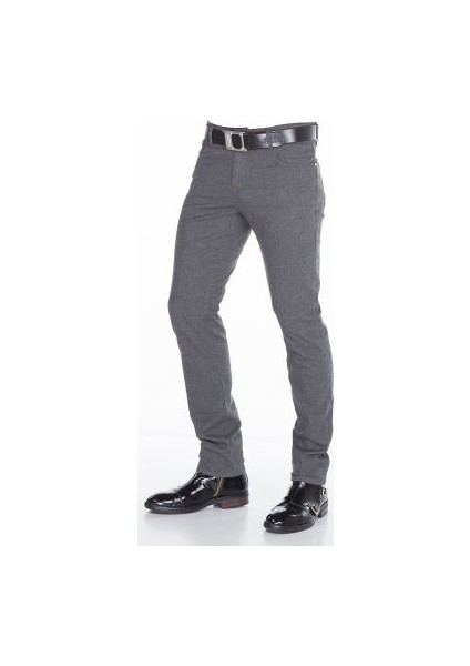 Cipo&Baxx CD372A Slim Fit Dar Paça Koyu Gri Erkek Pantolon