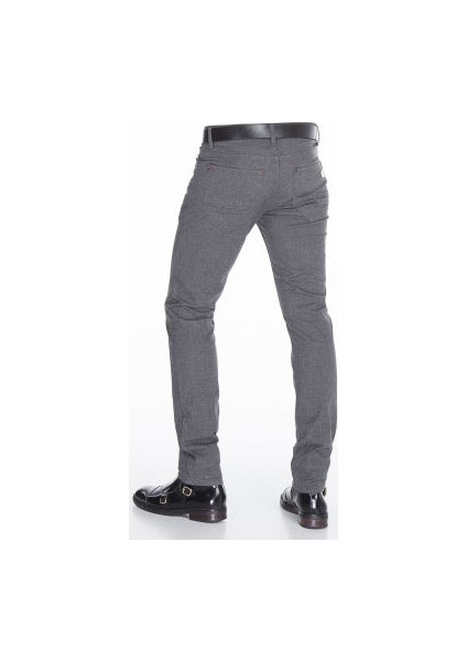 Cipo&Baxx CD372A Slim Fit Dar Paça Koyu Gri Erkek Pantolon