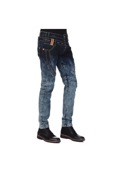 Cipo&Baxx CD244A Dekoratif Dikişli Yıkamalı Erkek Kot Pantolon