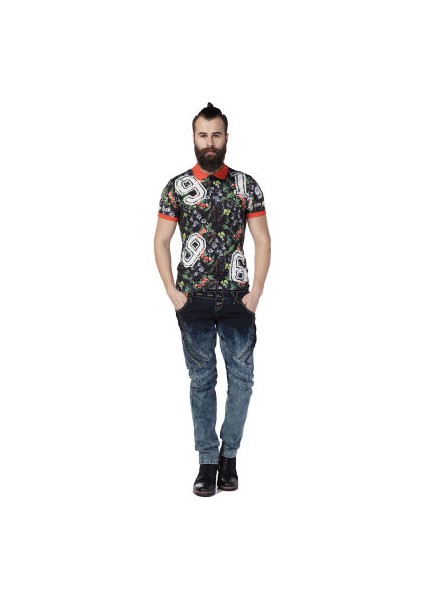 Cipo&Baxx CD244A Dekoratif Dikişli Yıkamalı Erkek Kot Pantolon