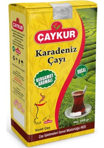 Karadeniz Çayı 1000 gr Bergamotlu