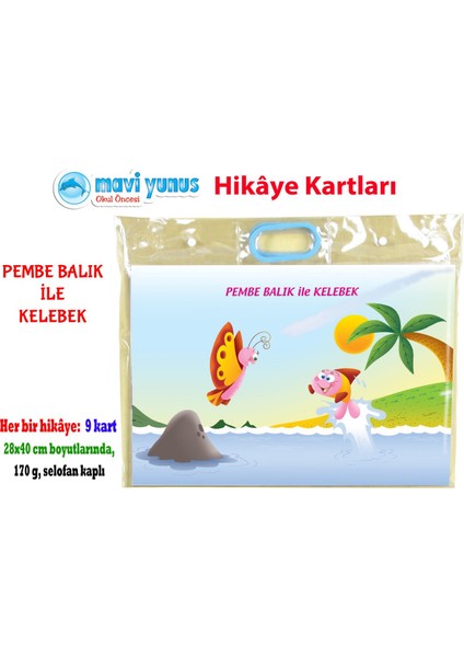 Pembe Balık ile Kelebek Hikaye Kartı (3-4-5 Yaş)