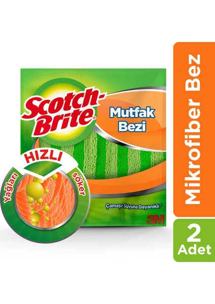 Scotch Brite Mikrofiber Mutfak Bezi 2'li Ekonomik Paket