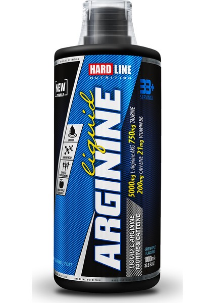 Hardline Arginine Liquid 1000 Ml Yeşil Elma - (Arjinin)