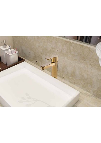 Lento Regular Gold Lavabo Bataryası