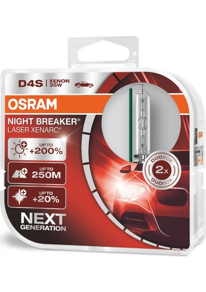 Next Generation D4S Night Breaker Laser Xenarc Xenon Ampül +%200 35W