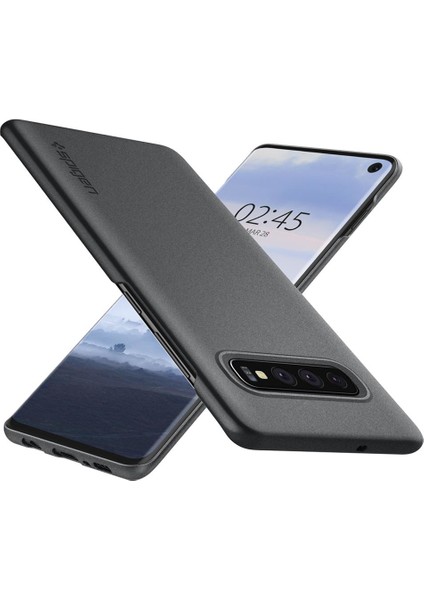 Samsung Galaxy S10 Plus Kılıf Thin Fit Graphite Gray - 606CS25757