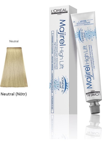 High Lift Hl Neutral (Nötr) Açıcı Özellikli Saç Boyası 50 ml