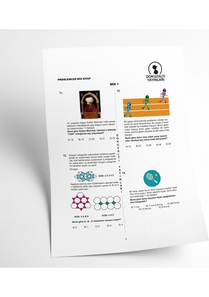 DokuzAltı Yayınları Problemlerle Mix Kitap - Matematik Soru Bankası modelleri