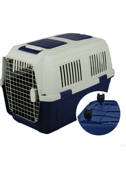 CD6 Köpek Taşıma Çantası Tekerlekli Lacivert 82x57x60cm