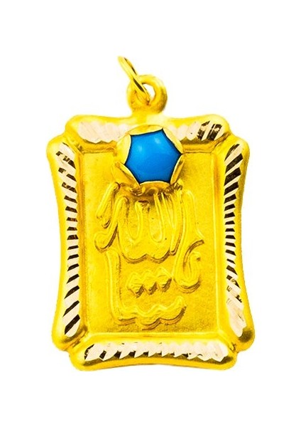 Allah Lafzı 14 Ayar Altın Maşallah modelleri