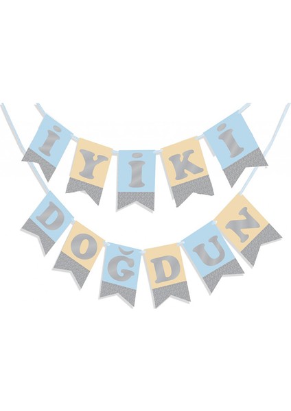 İyi Ki Doğdun Gümüş Harf Afiş