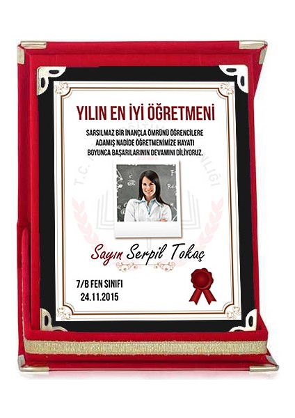 Öğretmen Plaket