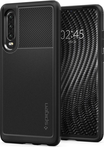 Huawei P30 Kılıf Rugged Armor Matte Black - L38CS25735