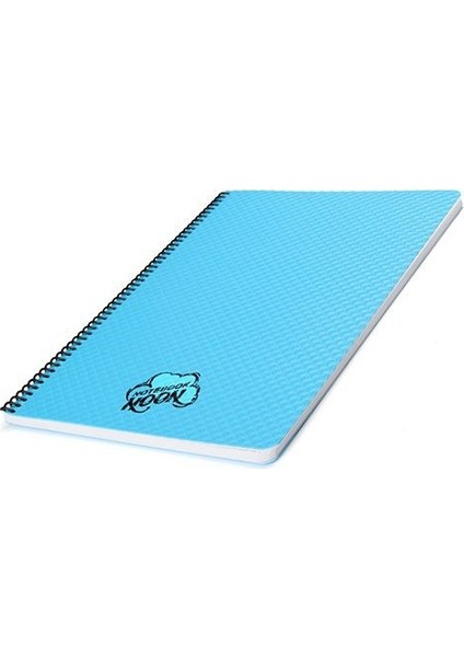 Noon A4 80 Yaprak Spiralli Kapartma Plastik Kapak Çizgili Defter 323821-99