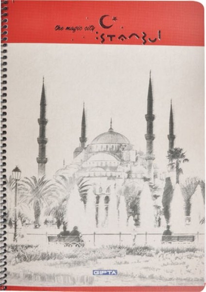 İstanbul A4 80 Yaprak Spiralli Karton Kapak Çizgili Defter 6689 modelleri