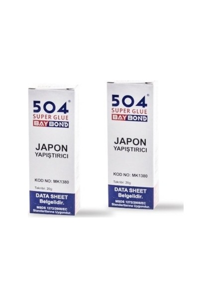 504 Hızlı Japon Yapıştırıcı 20Gr.