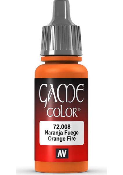 72008 Game Color Orange Fire Maket Boyası