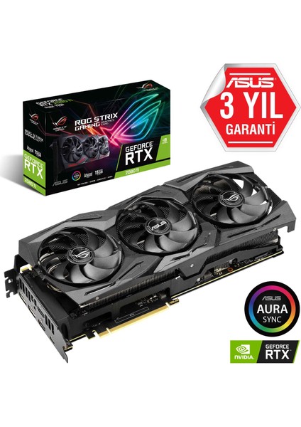 ROG Strix GeForce RTX 2080 Ti Gaming Advanced Edition 11GB 352Bit GDDR6 (DX12) PCI-E 3.0 Ekran Kartı (ROG-STRIX-RTX2080TI-A11G-GAMING) fiyatları
