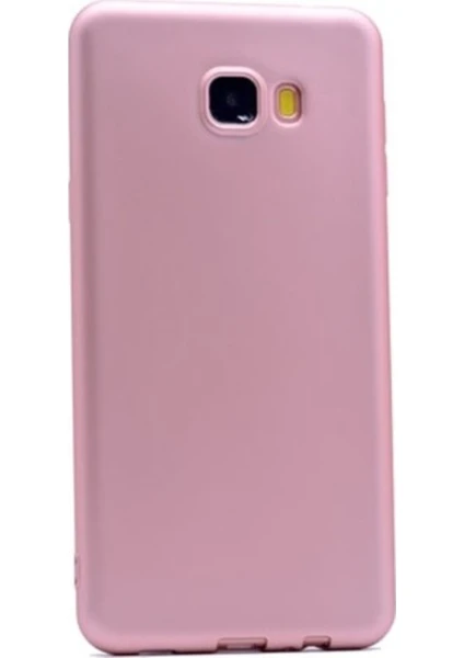 Jopus Samsung Galaxy C7 Mat Premium Silikon Kılıf + Cam Ekran Koruyucu