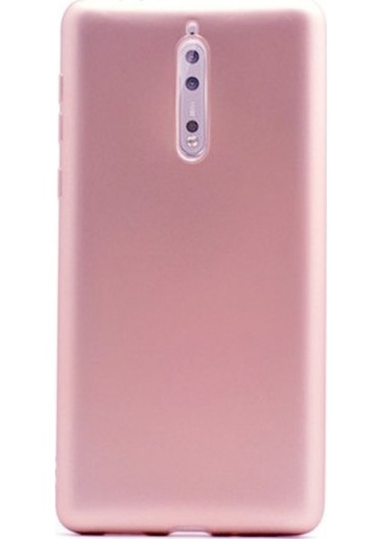 Jopus Nokia 8 Mat Premium Silikon Kılıf + Cam Ekran Koruyucu