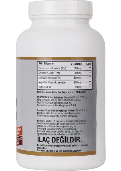 Glucosamine Chondroitin Msm Hyaluronic Acid Boswella 300 Tablet