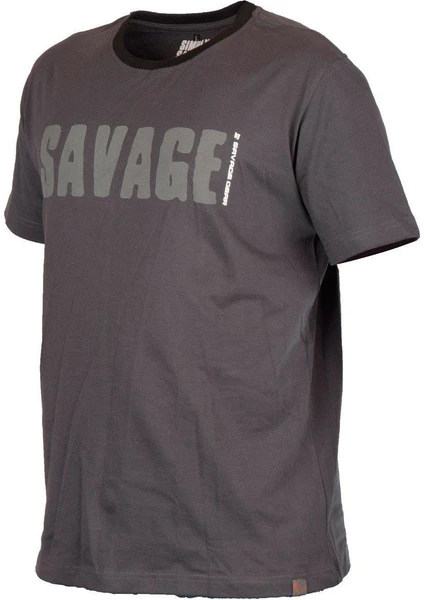 Savage Gear Simply Savage Tee Grey T Shirt