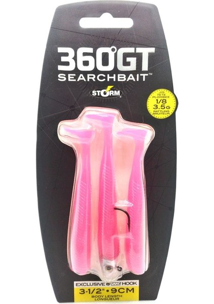 360Gt Searchbait Minnow 9Cm 3,5Gr 3+1 Adet Silikon Yem