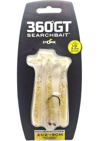 360Gt Searchbait Minnow 9Cm 3,5Gr 3+1 Adet Silikon Yem