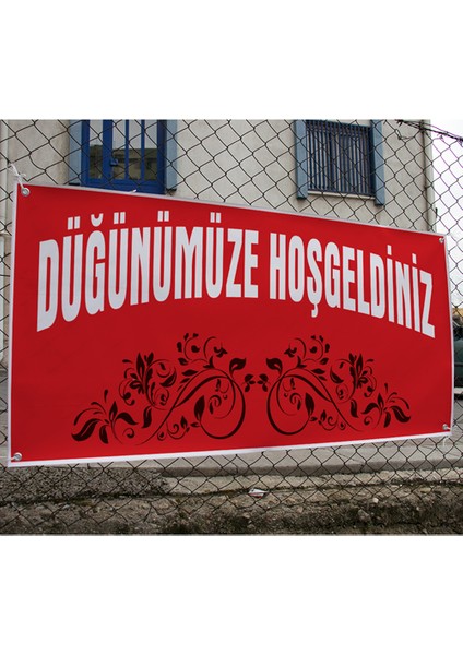 Düğünümüze Hoşgeldiniz Branda Afisi 100 x 50 cm