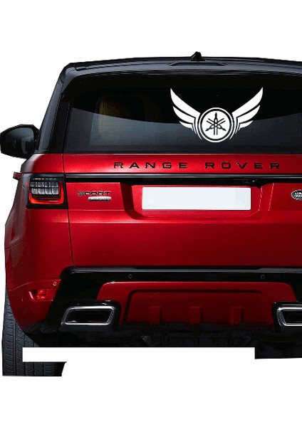 Yamaha Logosu ve Kanat Sticker Yapıştırma Beyaz fiyatları