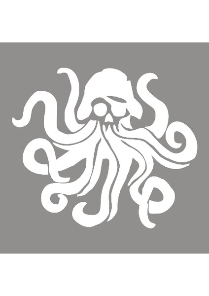 Karayip Korsanları Sticker Yapıştırma Beyaz