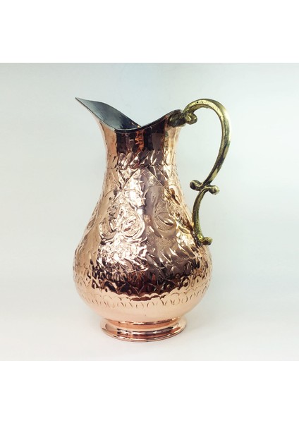 Anadolu El İşi Kabartma Bakır Sürahi indirimleri