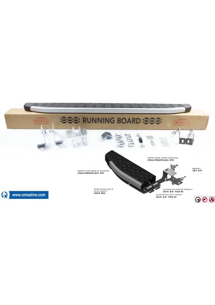 Nissan Qashqai 2 Blackline Yan Basamak Alüminyum 2010-2014 Arası fiyatları