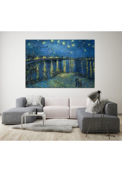 Ren Nehri’nde Yıldızlı Bir Gece Kanvas Tablo Vincent Van Gogh