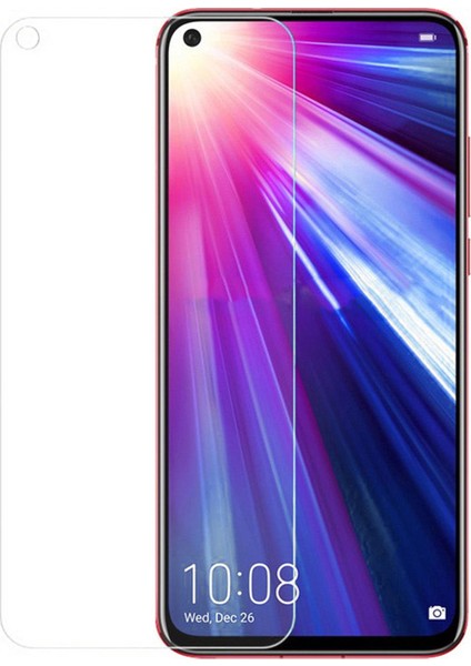 Huawei Honor View 20 Tempered Glass Cam Koruma - Şeffaf