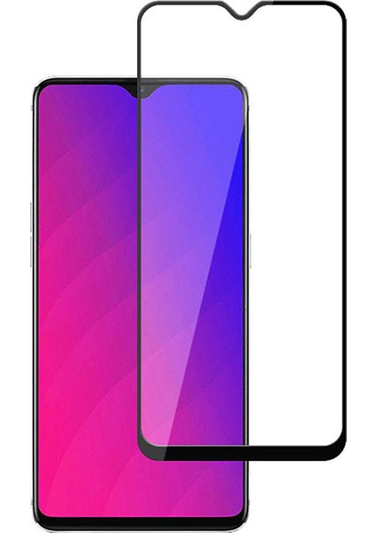 Oppo RX17 Pro Tam Kaplayan Çerçeveli Tempered Ekran Koruyucu - Siyah