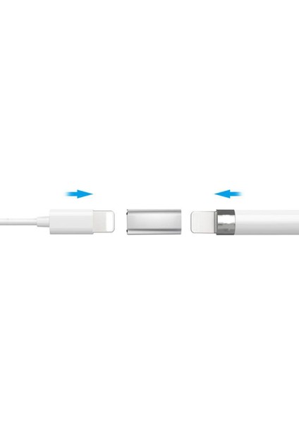 Apple iPad Pencil için Lightning Çevirici Adaptör - Gümüş fiyatları