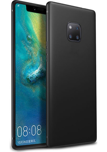 Huawei Mate 20 Pro Elektrocase Serisi Silikon TPU Kılıf - Siyah