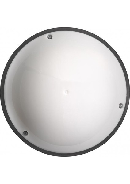 Aqua Dolunay Aplik Led+ Sensörlü Siyah Kasa-12W 6400K Beyaz Işık Opal 360 Derece Microsensor-Anti Shock-Waterproof