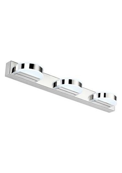 Yarım Daire 3’Lü Led Tablo Duvar Aplikleri Yda Serisi Krom Aplik