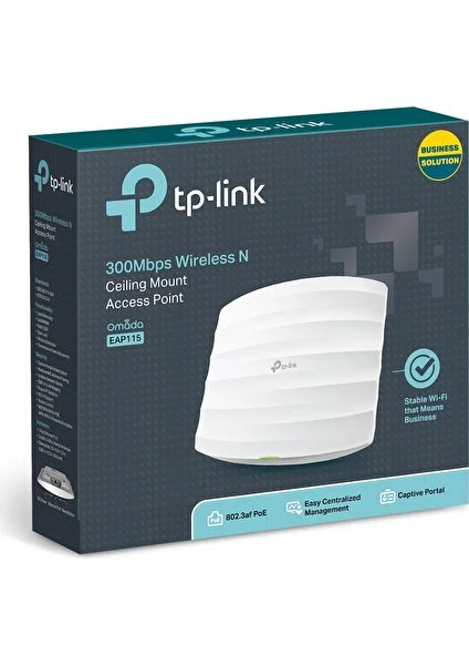 EAP115, N300 Mbps Kablosuz Tavan Tipi Access Point