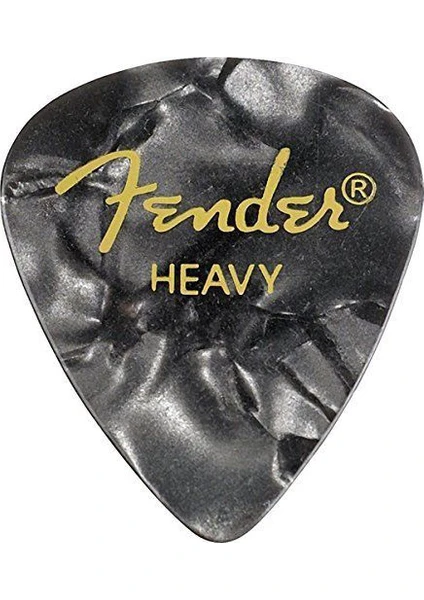 351 Premium Celluloid Picks Black Moto - Heavy - 1 Adet Pena