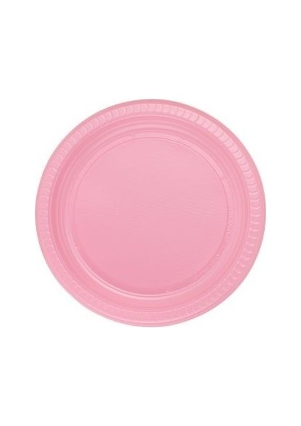 Pembe 22 cm Plastik Tabak 25' li