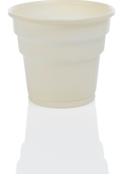 Krem Plastik Bardak 25' li