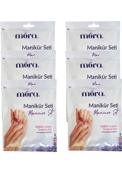 Manikür Seti 6 Adet Sağlıklı Uzayan Tırnaklar İçin Keratin Terapi