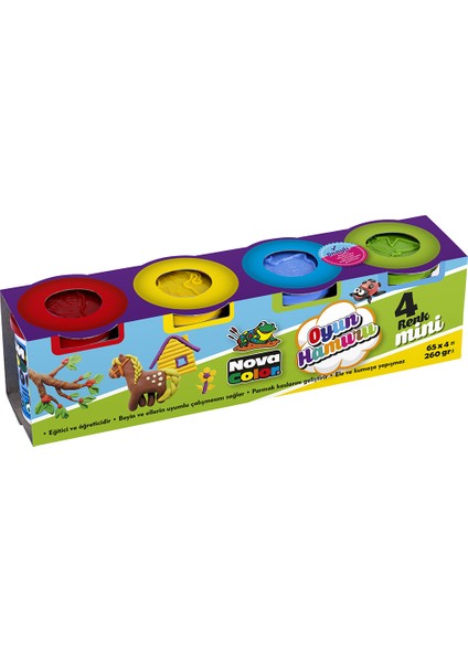 4 Renk Mini Oyun Hamuru Nc-4102