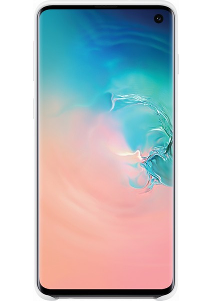 Galaxy S10 Silicone Cover (Beyaz) - EF-PG973TWEGWW