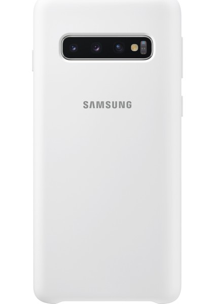Galaxy S10 Silicone Cover (Beyaz) - EF-PG973TWEGWW